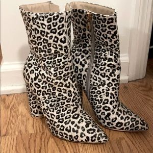 Leopard Print Booties